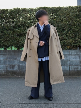 「RYO TAKASHIMA（リョウタカシマ）のアイテム（スラックス）」を使った、Ryuさん（メンズ・170cm）の冬コーディネート