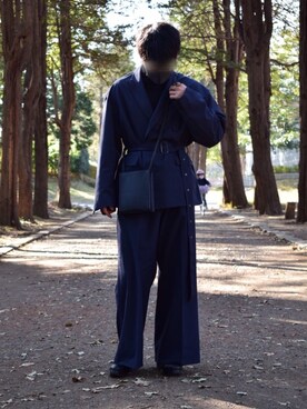 「RYO TAKASHIMA（リョウタカシマ）のアイテム（スラックス）」を使った、Ryuさん（メンズ・170cm）の春コーディネート