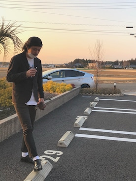 「SAAD（サード）のアイテム（アクセサリー）」を使った、ギガディーン！さん（メンズ・176cm）の春コーディネート