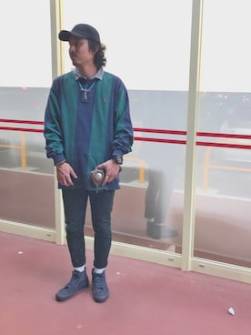 「SAAD（サード）のアイテム（アクセサリー）」を使った、ギガディーン！さん（メンズ・176cm）の春コーディネート
