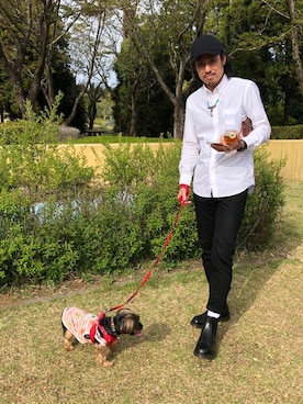 「平成最後のWEARISTAセンバツ」｜「アイテム（腕時計）」を使った、ギガディーン！さん（メンズ・176cm）の春コーディネート