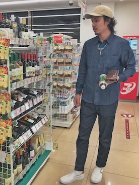 「SAAD（サード）のアイテム（アクセサリー）」を使った、ギガディーン！さん（メンズ・176cm）の春コーディネート