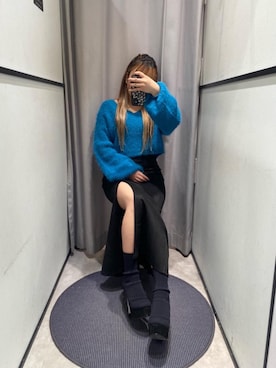 「すりっと」｜momokaさん（レディース・155cm）の冬コーディネート