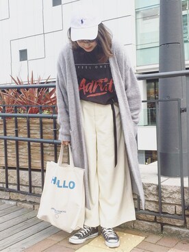 「POLO RALPH LAUREN（ポロ ラルフ ローレン）のアイテム（キャップ）」を使った、AIKAさん（レディース・158cm）の春コーディネート