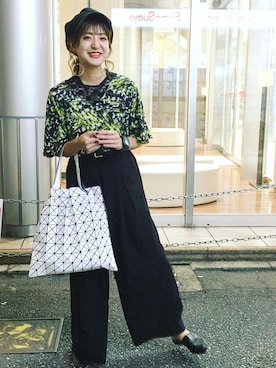 「GIVENCHY（ジバンシイ）のアイテム」を使った、AIKAさん（レディース・158cm）の夏コーディネート