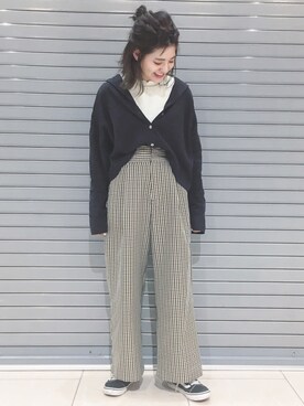 「JEANASIS（ジーナシス）のアイテム（デニムジャケット）」を使った、AIKAさん（レディース・158cm）の秋コーディネート