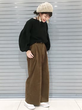 「GIVENCHY（ジバンシイ）のアイテム」を使った、AIKAさん（レディース・158cm）の秋コーディネート