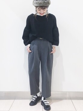 「GIVENCHY（ジバンシイ）のアイテム」を使った、AIKAさん（レディース・158cm）の秋コーディネート