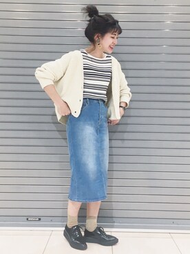 「Daniel Wellington（ダニエルウェリントン）の販売終了クラシックペティット アッシュフィールド32mm（アナログ腕時計）」を使った、AIKAさん（レディース・158cm）の春コーディネート