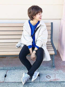 「アイテム（シャツワンピース）」を使った、AIKAさん（レディース・158cm・20代）の秋コーディネート