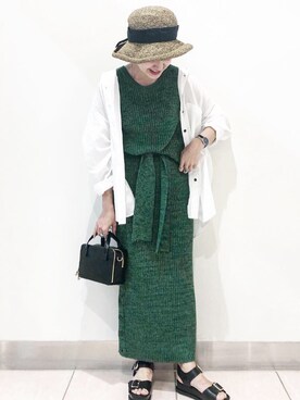 「JEANASIS（ジーナシス）のハコショルダーミニ/830977（ショルダーバッグ）」を使った、AIKAさん（レディース・158cm）の春コーディネート