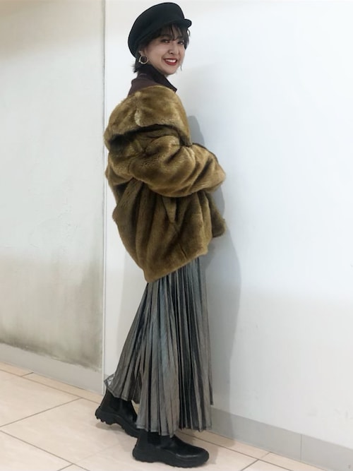 AIKAさんの「ミンクライクブルゾン/857363（JEANASIS）」を使ったコーディネート