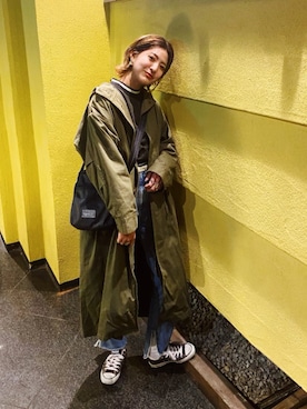 「アイテム（その他アウター）」を使った、AIKAさん（レディース・158cm・20代）の冬コーディネート