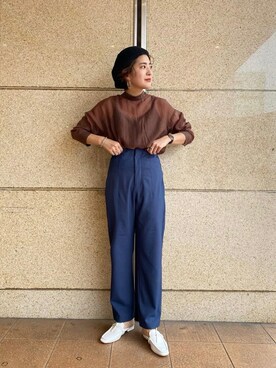 「アイテム（スリッポン）」を使った、AIKAさん（レディース・158cm・20代）の夏コーディネート