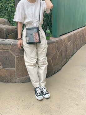 「disney」｜「アイテム（アナログ腕時計）」を使った、Rさん（レディース・161cm）の夏コーディネート