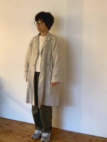 CHEVRE（シェーブル）の「【CHEVRE / シェーブル】リネンコート 