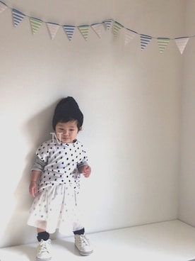 「collex（コレックス）のアイテム」を使った、＊nagisa＊さん（キッズ・80cm）の冬コーディネート