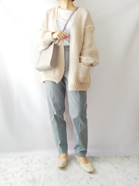 「ALTROSE（アルトローズ）の［ALTROSE/アルトローズ］シンシア A5 スクエア ショルダーバッグ（ショルダーバッグ）」を使った、shiratama｡さん（レディース・154cm）の春コーディネート