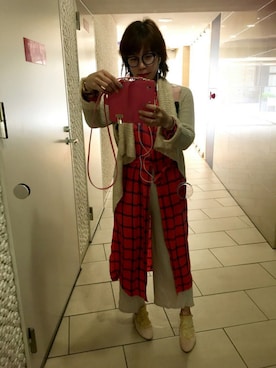 「FREE'S MART（フリーズマート）のアイテム（シャツワンピース）」を使った、kahi さん（レディース・166cm）の春コーディネート