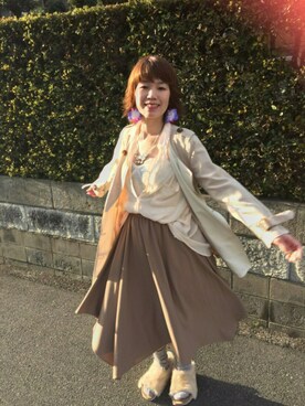 「YECCA VECCA（イェッカヴェッカ）のアイテム（トレンチコート）」を使った、kahi さん（レディース・166cm）の春コーディネート