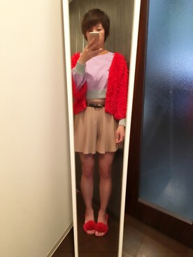 「LILY BROWN（リリーブラウン）のアイテム（その他シューズ）」を使った、kahi さん（レディース・166cm）の春コーディネート
