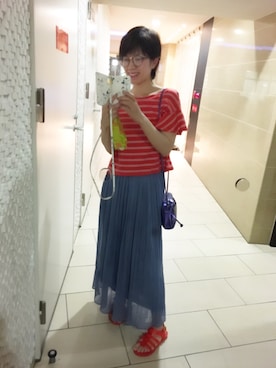 「Freesia（フリージア）のアイテム」を使った、kahi さん（レディース・166cm）の春コーディネート