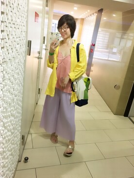 「NIXON（ニクソン）のNIXON SMALL TIME TELLER P（アナログ腕時計）」を使った、kahi さん（レディース・166cm）の夏コーディネート