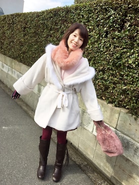 「スナイデル」｜「アイテム（その他アウター）」を使った、kahi さん（レディース・166cm）の秋コーディネート