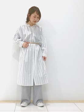 「レイヤードstyle」｜「アイテム（ワンピース/ドレス）」を使った、atsuko▼△さん（レディース・151cm）の冬コーディネート
