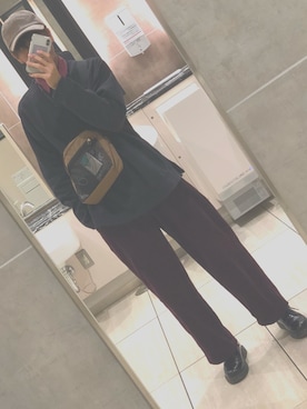「トイレから失礼しやす」｜「アイテム（スウェット）」を使った、TGさん（メンズ・174cm）の秋コーディネート