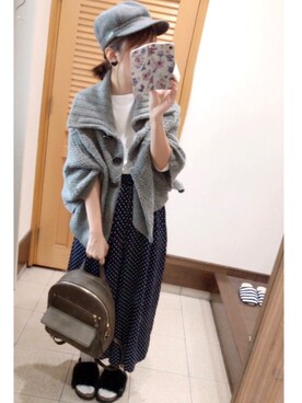 「GAP（ギャップ）のアイテム（バックパック/リュック）」を使った、ﾁｮﾋﾞ✩さん（レディース・153cm）の秋コーディネート