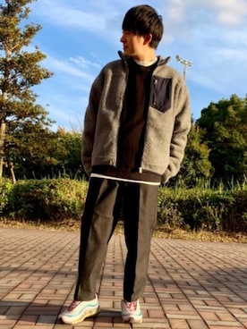 「coen」｜「アイテム（ブルゾン）」を使った、キクさん（メンズ・169cm）の秋コーディネート