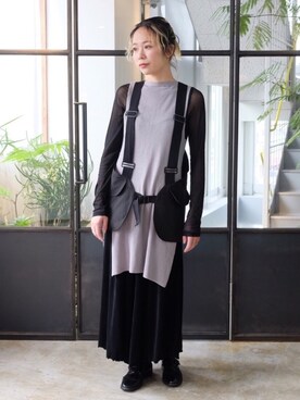 「sister」｜森山保奈美さん（レディース・154cm）の春コーディネート