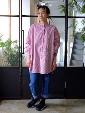 「ウォーリー」｜森山保奈美さん（レディース・154cm）の春コーディネート