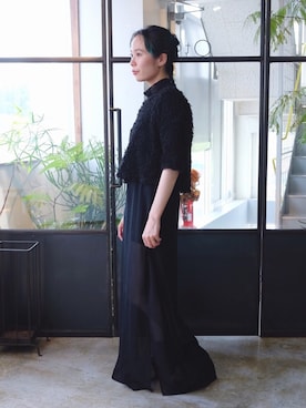 森山保奈美さん（レディース・154cm）の夏コーディネート