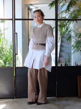 森山保奈美さんのコーディネート