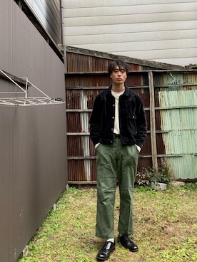 「OLD JOE & CO.（オールドジョーアンドコー）のアイテム（ブルゾン）」を使った、二軒茶屋さん（メンズ・178cm）の冬コーディネート