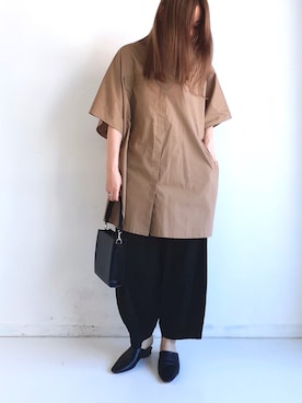 「Libra Cue（リブラ キュー）のアイテム（パンツ）」を使った、Libra Cue_Chihiroさん（レディース・167cm）の夏コーディネート