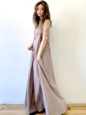 「Libra Cue（リブラ キュー）のアイテム（ワンピース）」を使った、Libra Cue_Chihiroさん（レディース・167cm）の夏コーディネート