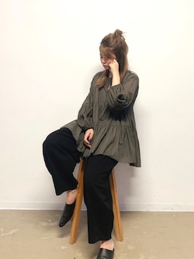 「Libra Cue（リブラ キュー）のアイテム（パンツ）」を使った、Libra Cue_Chihiroさん（レディース・167cm）の夏コーディネート