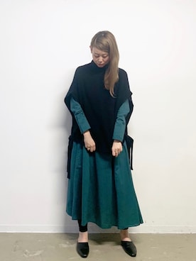 「Libra Cue（リブラ キュー）のアイテム（パンプス）」を使った、Libra Cue_Chihiroさん（レディース・167cm）の秋コーディネート