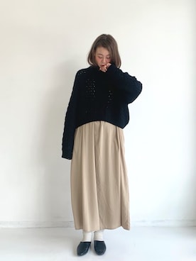 「Libra Cue（リブラ キュー）のアイテム（パンプス）」を使った、Libra Cue_Chihiroさん（レディース・167cm）の秋コーディネート