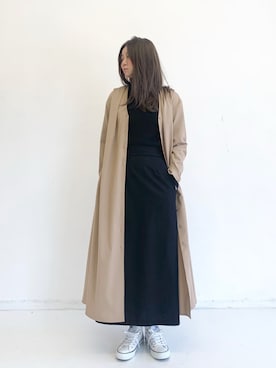 「Libra Cue（リブラ キュー）のアイテム（スカート）」を使った、Libra Cue_Chihiroさん（レディース・167cm）の秋コーディネート