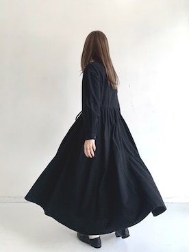 「Libra Cue（リブラ キュー）のアイテム（ワンピース）」を使った、Libra Cue_Chihiroさん（レディース・167cm）の秋コーディネート