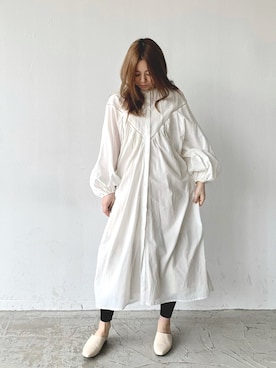 「Libra Cue（リブラ キュー）のアイテム（スカート）」を使った、Libra Cue_Chihiroさん（レディース・167cm）の春コーディネート