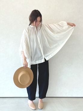 「Libra Cue（リブラ キュー）のアイテム（パンツ）」を使った、Libra Cue_Chihiroさん（レディース・167cm）の春コーディネート