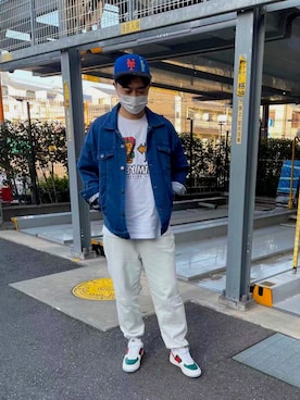 「EMODA（エモダ）のアイテム（ジャケット/アウター）」を使った、DiorHommeさん（メンズ・177cm）の春コーディネート