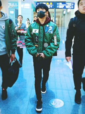 「5cm（ファイブシーエム）のアイテム（ジャケット/アウター）」を使った、小星子是女王攻さん（メンズ・175cm）の冬コーディネート