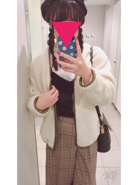 「w closet」｜「アイテム（ハンチング/ベレー帽）」を使った、ｈさん（レディース・167cm）の秋コーディネート