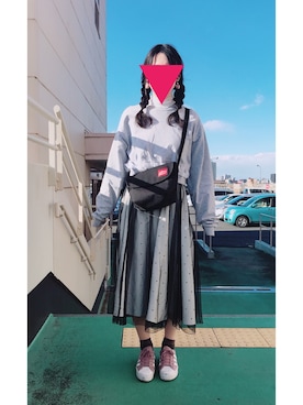 「Manhattan Portage」｜ｈさん（レディース・167cm）の冬コーディネート